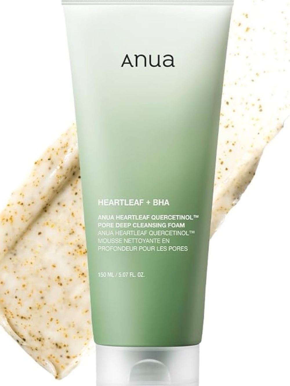Anua Heartleaf + BHA Pore Deep Cleansing Foam - Green